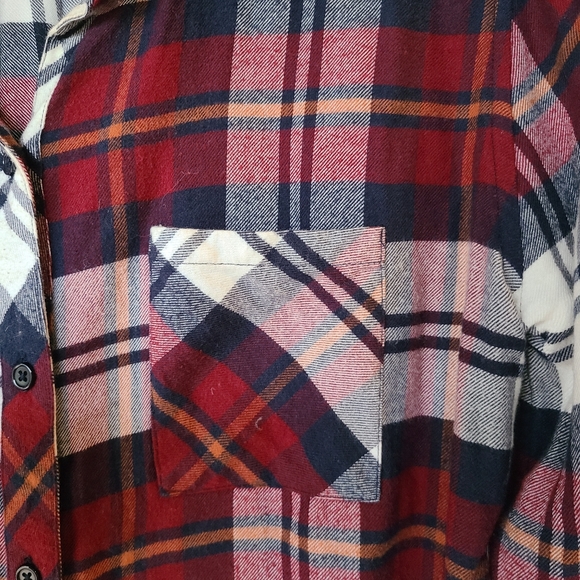 RAILS red navy plaid button down flannel shirt - Picture 3 of 7